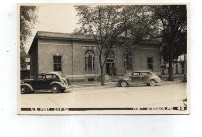 WI   FORT ATKINSON WISCONSIN RPPC Postcard POST OFFICE  