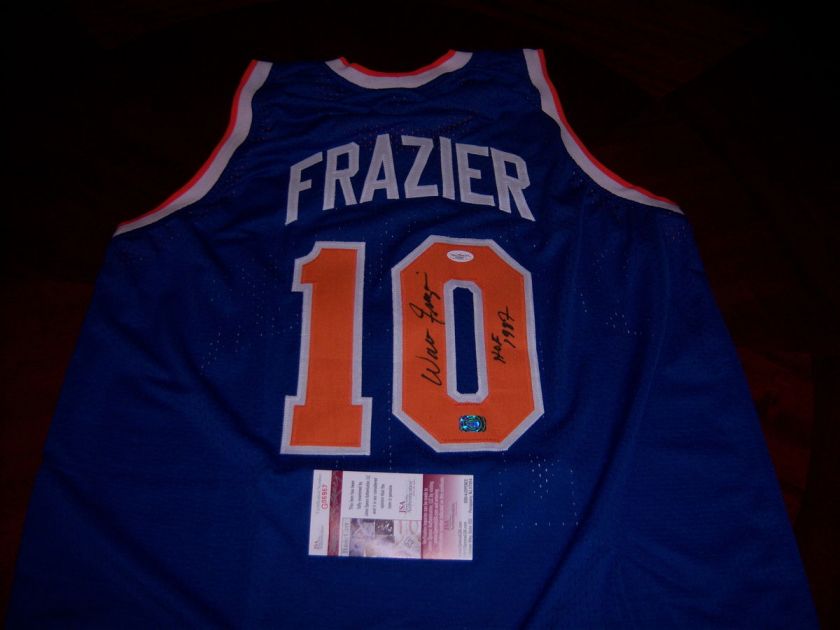 WALT FRAZIER KNICKS,HOF 50 GREATEST JSA/COA SIGNED JERSEY  