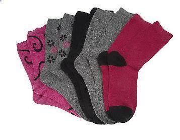 Passione Cashmere Blend 5 Pack Crew Socks A95553  