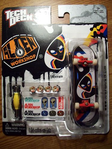 Alien Workshop tech deck fingerboard 96mm w/ red trucks  