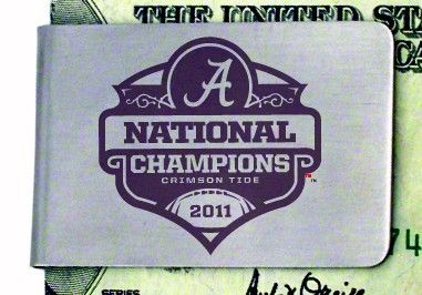 Alabama Crimson Tide 2011 BCS National Champions Money Clip 