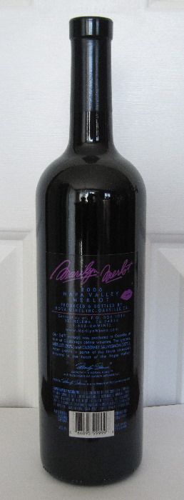   2008 MARILYN MONROE MERLOT 24TH VINTAGE WINE BOTTLE SEALED RARE  