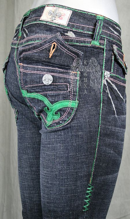 Laguna Beach Jeans Co.ALISO BEACH green LOW bootcut  