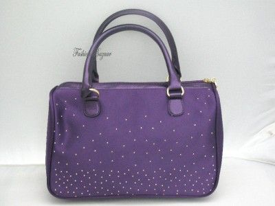 Victorias Secret PURPLE SATCHEL PURSE HANDBAG ~ NEW  