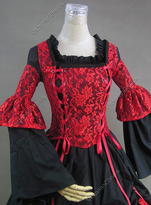 Victorian Corset Lace Lolita Dress Ball Gown Prom 112 L  