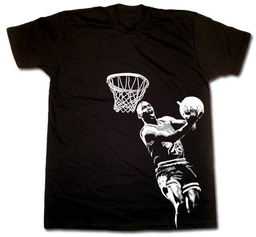 Michael Jordan Shirt Bulls Chicago NBA MJ dunks V IV  