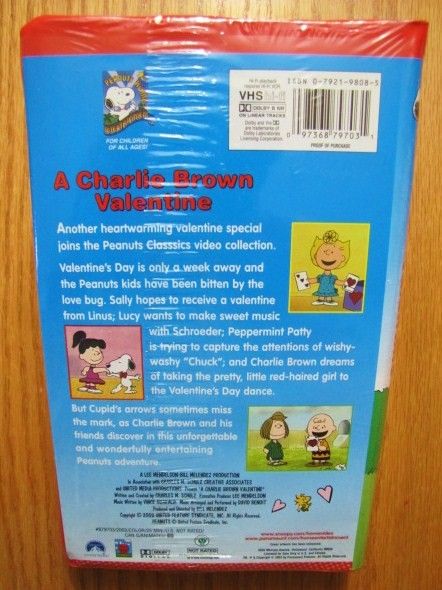   CHARLIE BROWN VALENTINE VHS VIDEO NEW Snoopy 097368797031  