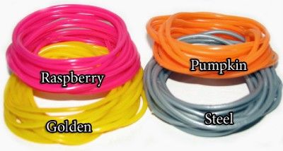 12 GUMMY BANDS BRACELETS JELLY RUBBER BRACELETS 7.5  