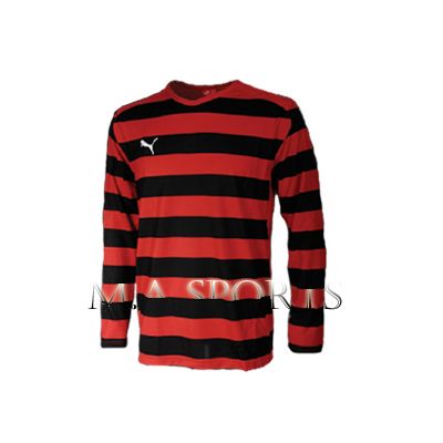 NEW PUMA HOOPED V5.08 LONG SLEEVE FOOTBALL TEE SHIRT UK  