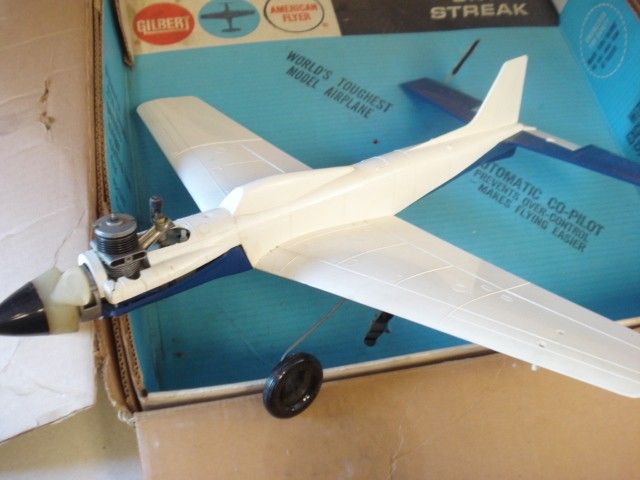   GILBERT SKY STREAK .07 POWERED CONTROL LINE MODEL AIRPLANE **  