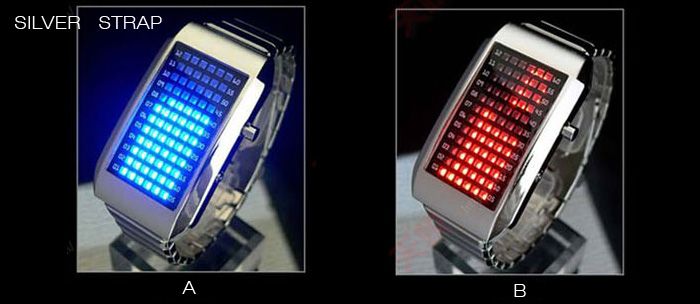 Luxury Sport Style 72 LED Digital Lady Men Boy Watch  