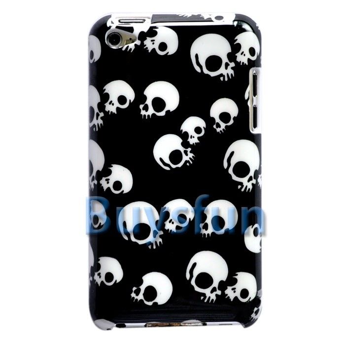 Skull Hard Cover Case Skin For Apple iPod Touch 4 4G  