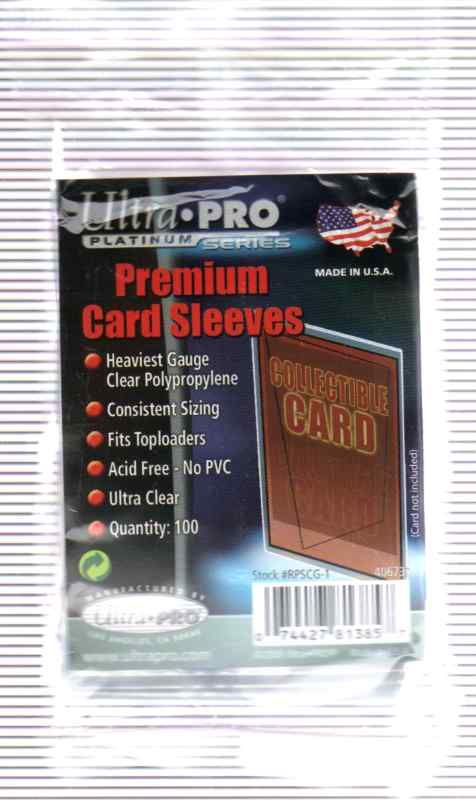 500) Ultra Pro Premium Platinum Trading Card Sleeves  