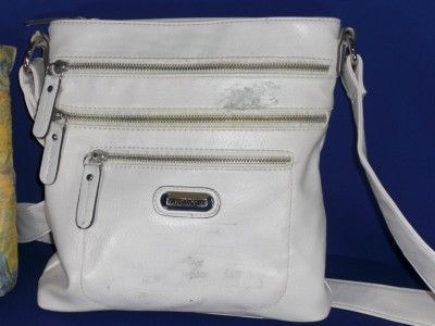 Tyler Rodan White Glazed Top Zip Handbag Pre Owned  