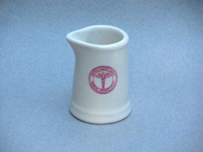   STERLING VITRIFIED CHINA U.S. ARMY MEDICAL DEPT. INDIVIDUAL CREAMER