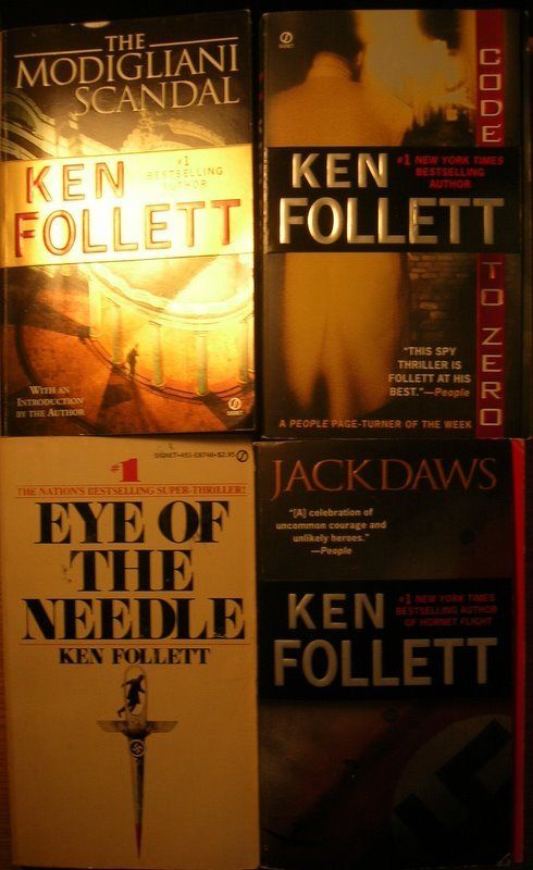 lot of 4 Ken Follett Jackdaws,Code to Zero  