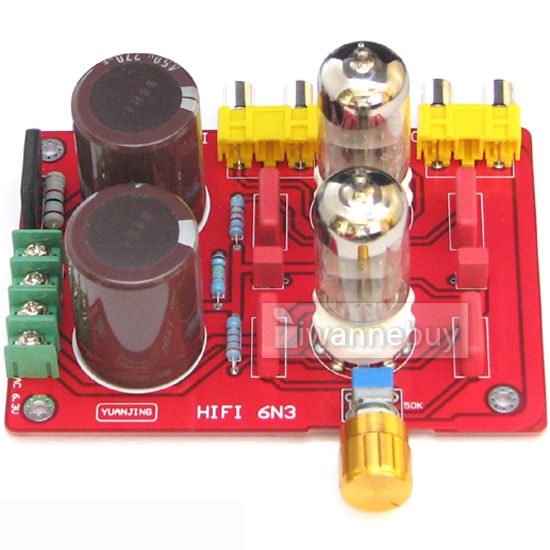 HIFI stereo audio amplifier 6N3 Tube PRE AMP Buffer  