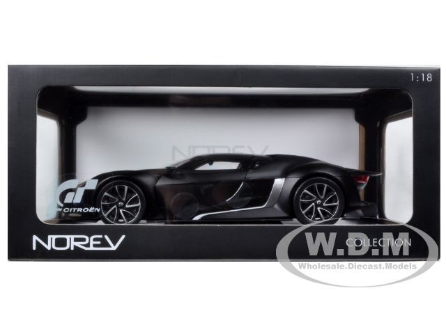 CITROEN GT CONCEPT MATT BLACK 1/18 DIECAST CAR MODEL BY NOREV 181611