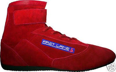 Suede Driving Auto Car Kart Racing Shoes Red Size 43  