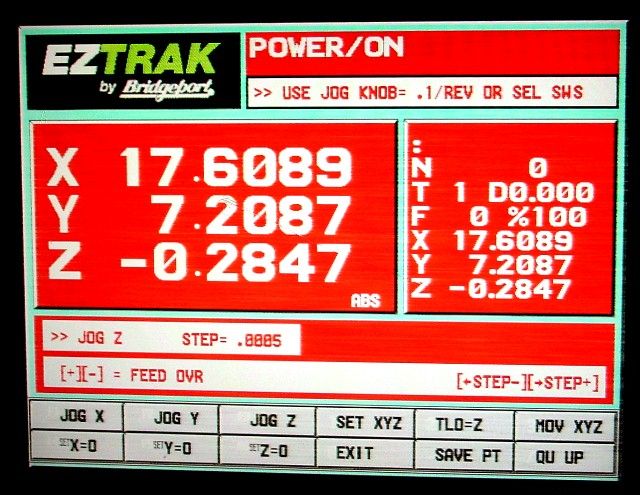 2002 BRIDGEPORT SERIES I EZ TRAK 3 AXIS CNC VERTICAL TEACH MILL w 