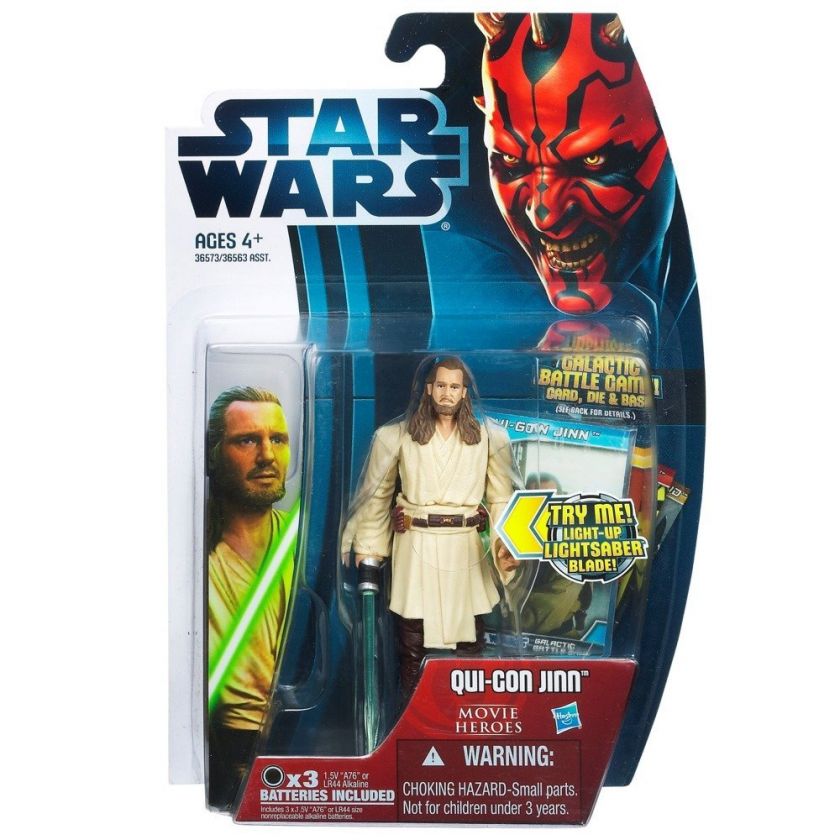 hasbro star wars 2012 saga legends movie heroes mh18 qui gon jinn 