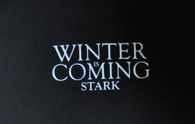 GAME OF THRONES HOUSE OF STARK SHIRT DIREWOLF HBO LARGE SHIRT  