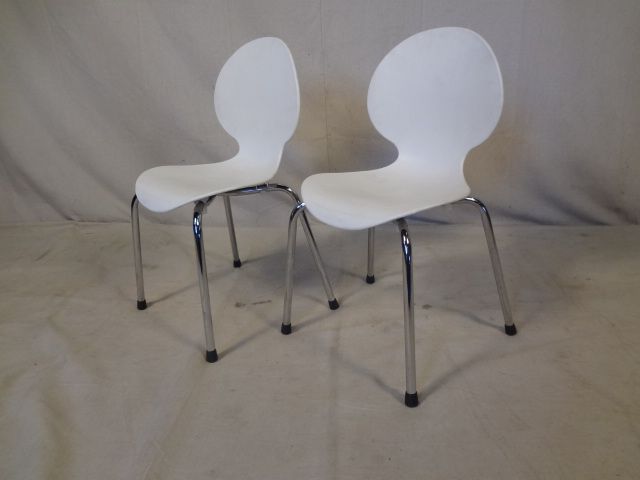 Pair Galvano Tecnica Italian Childrens Chairs (00909)r.  