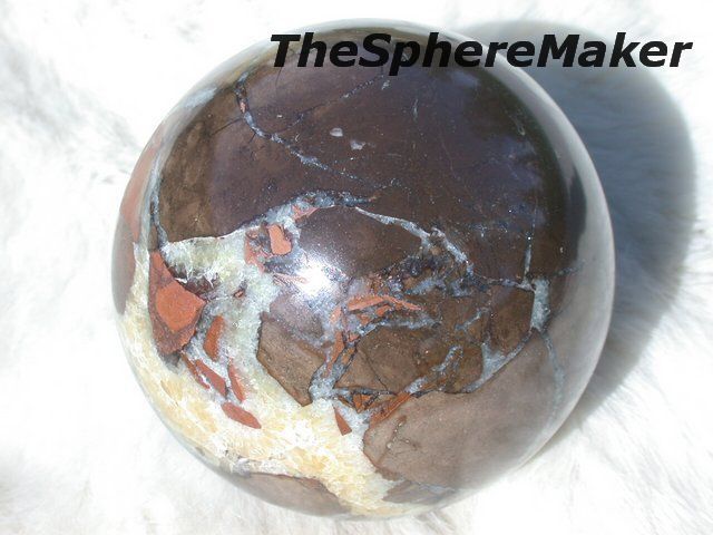   SEPTARIAN SPHERE RARE COLLECTORS CALCITE ARAGONITE STONE BALL POLAND