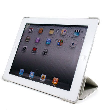 Gray KROO iPad 2 Smart Magnetic Case Cover Hard Shell  