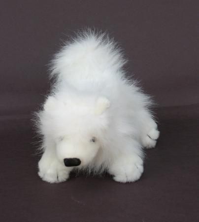 GANZ WHITE PLUSH HUSKY SAMOYED PUPPY DOG  