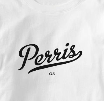 Perris California CA METRO WHITE Hometown So T Shirt XL  