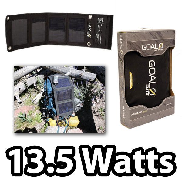 GOAL0 GOAL ZERO NOMAD SOLAR PANEL 13.5 WATT CHARGER USB  