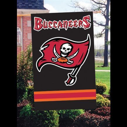 Tampa Bay Buccaneers 2 sided Applique Banner Flag Oversized 44x28 