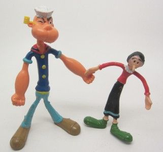 Bendy Figure 1978 vintage Amscan POPEYE OLIVE Oyl doll King Features 