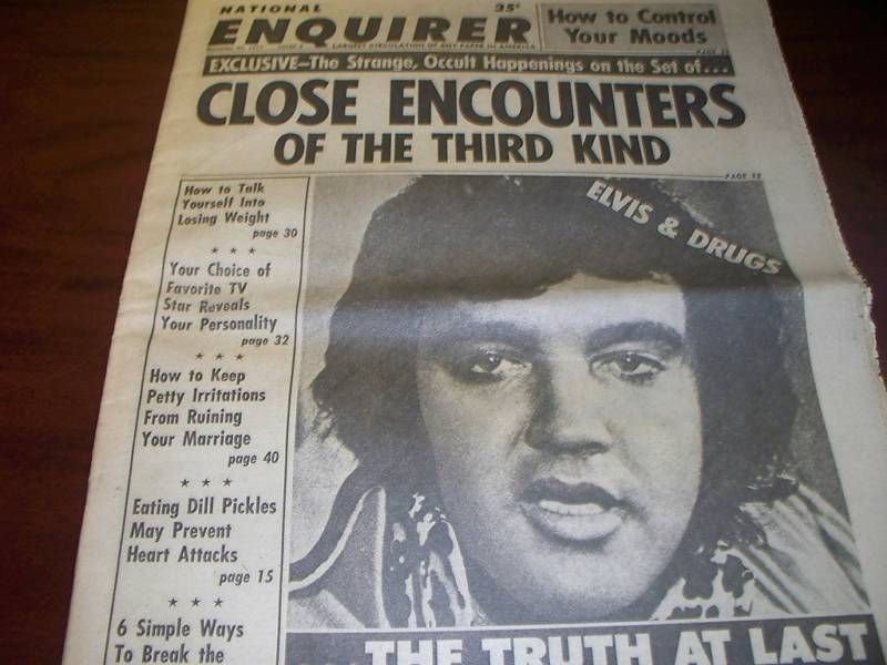 NATIONAL ENQUIRER, ELVIS PRESLEY, DECEMBER 20, 1977  