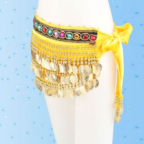   Beautiful 248 coins Belly Dance dancing Waist Chain Hip Scarf Costume