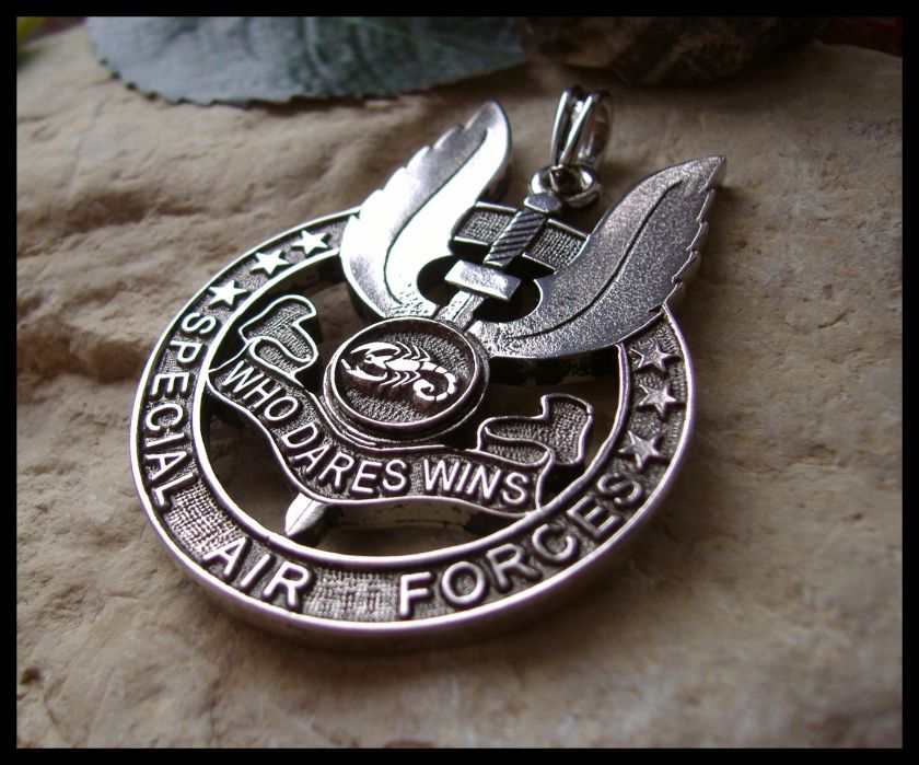 AJS© SPECIAL AIR FORCES BRITISH BADGE SAS PENDANT (W20)  