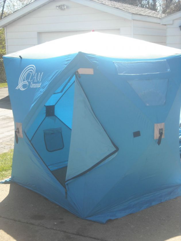 Clam Tamarack Hub Ice Fishing Shelter Shanty 5 x 5  