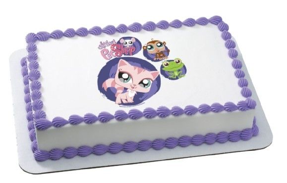 Littlest Pet Shop EDIBLE CAKE IMAGE DECORATION Topper  