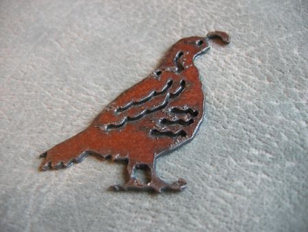 WOOD BADGE IRON BOBWHITE CHARM WOODBADGE  