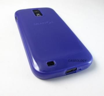 PURPLE HARD TPU GEL SKIN CASE COVER TMOBILE SAMSUNG GALAXY S II 2 T989 