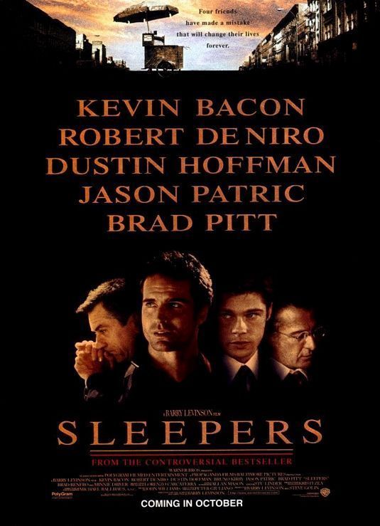 SLEEPERS MOVIE POSTER DS 27x40 BRAD PITT ROBERT DE NIRO  