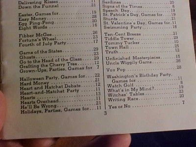 VTG Milton BRADLEYS Book of GAMES & PARTIES Booklet NR  