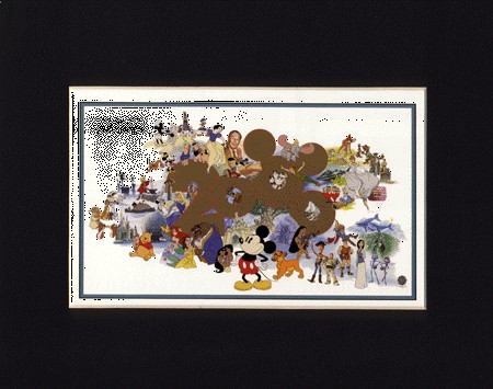 DISNEY 2000~Mat Print~Brer Fox & Brer Rabbit~Many Other  