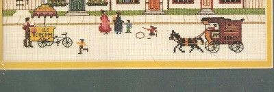 WYSOCKI COUNTED KIT, SUMMER STREET SCENE,VINTAGE1982 OPENED  