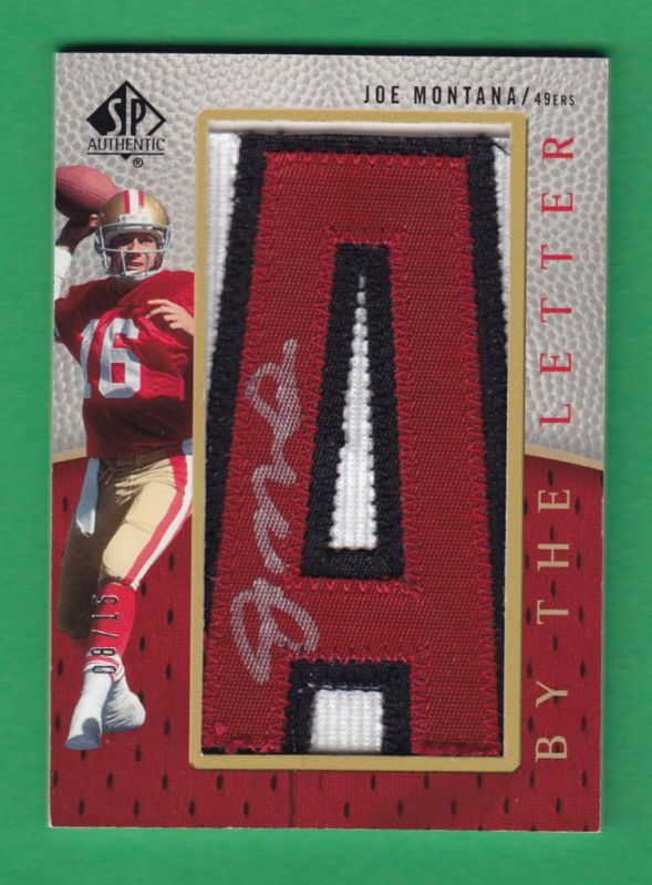 2007 SP Authentic #BTL JM Joe Montana Autograph San Francisco 49ers 