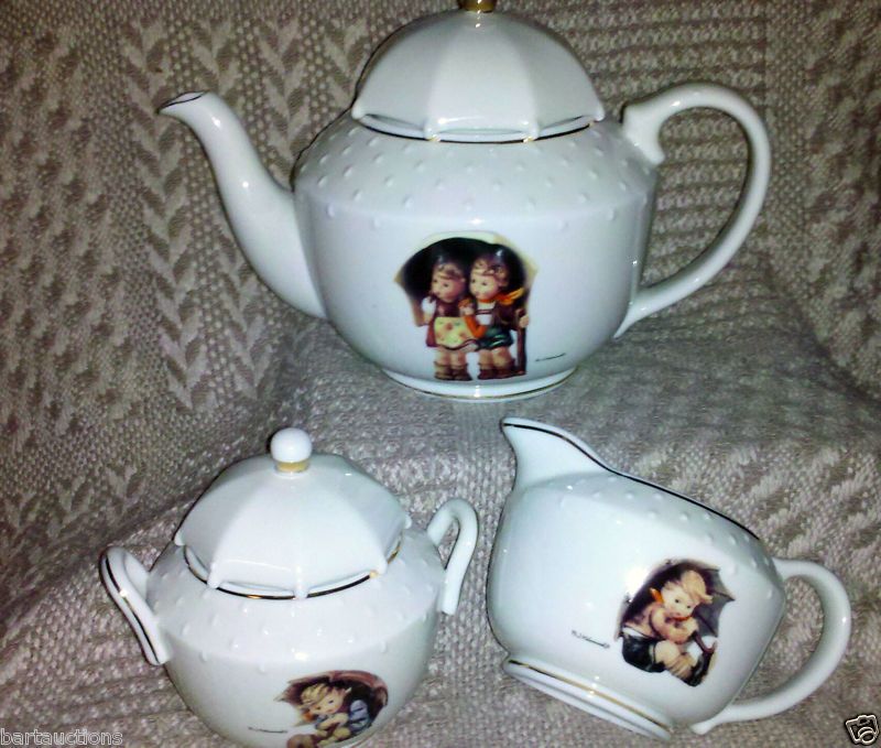 Hummel Porcelain Tea Set Stormy Weather Danbury Mint  