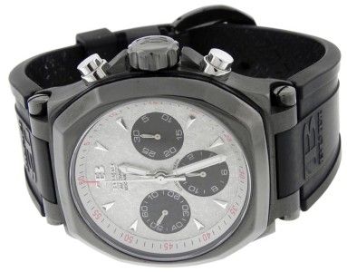 New Limited Edition Mens BUTI Yanik II Titan Chrono Silver Meteorite 