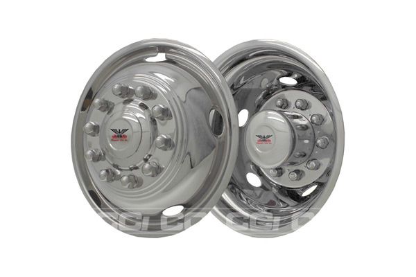 450 05 11 CCI Chrome Simulators 19.5 Wheel Covers Hu  