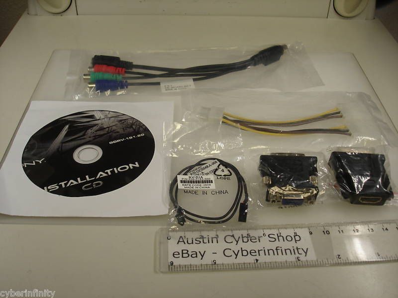 PNY NVidia 6800 6500 Cable Adapter Kit HDMI VGA S Video  